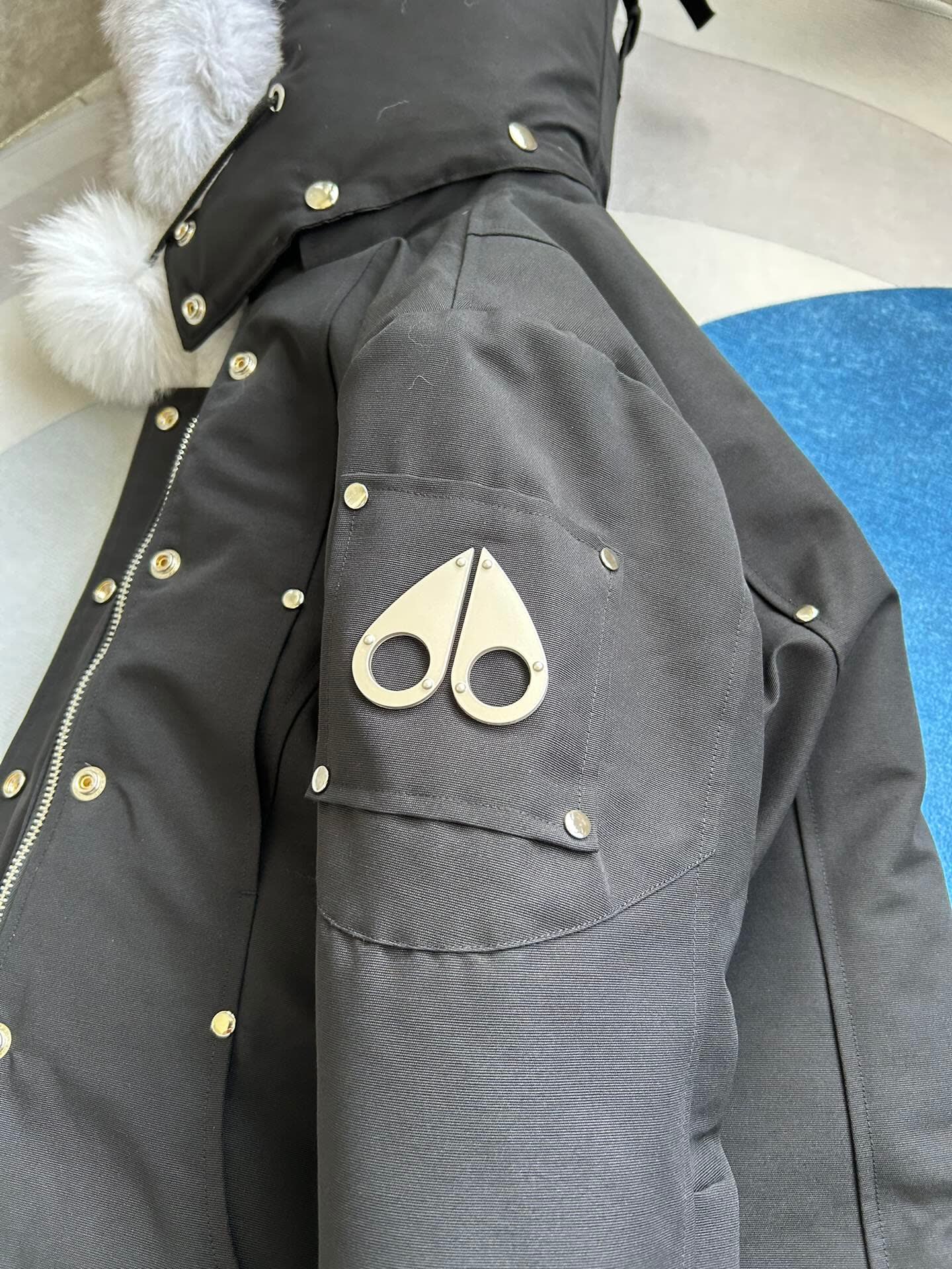 Moose Knuckles Hooded Long Down Parka